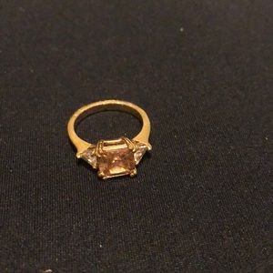 Rose gold with a peach stone fashion jewelry 7